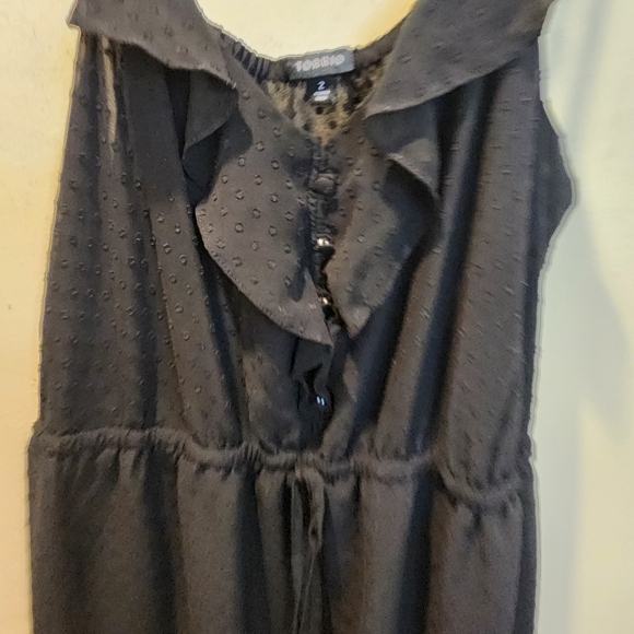 Torrid Black Ruffle Detail Women's Plus Size Tank Top 2 - Picture 5 of 11